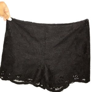 Zara Black Lace Shorts (TRF Collection)
